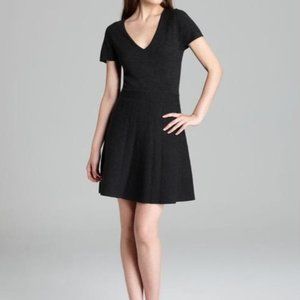 Theory Anderz Evian Stretch Wool Skater Dress
